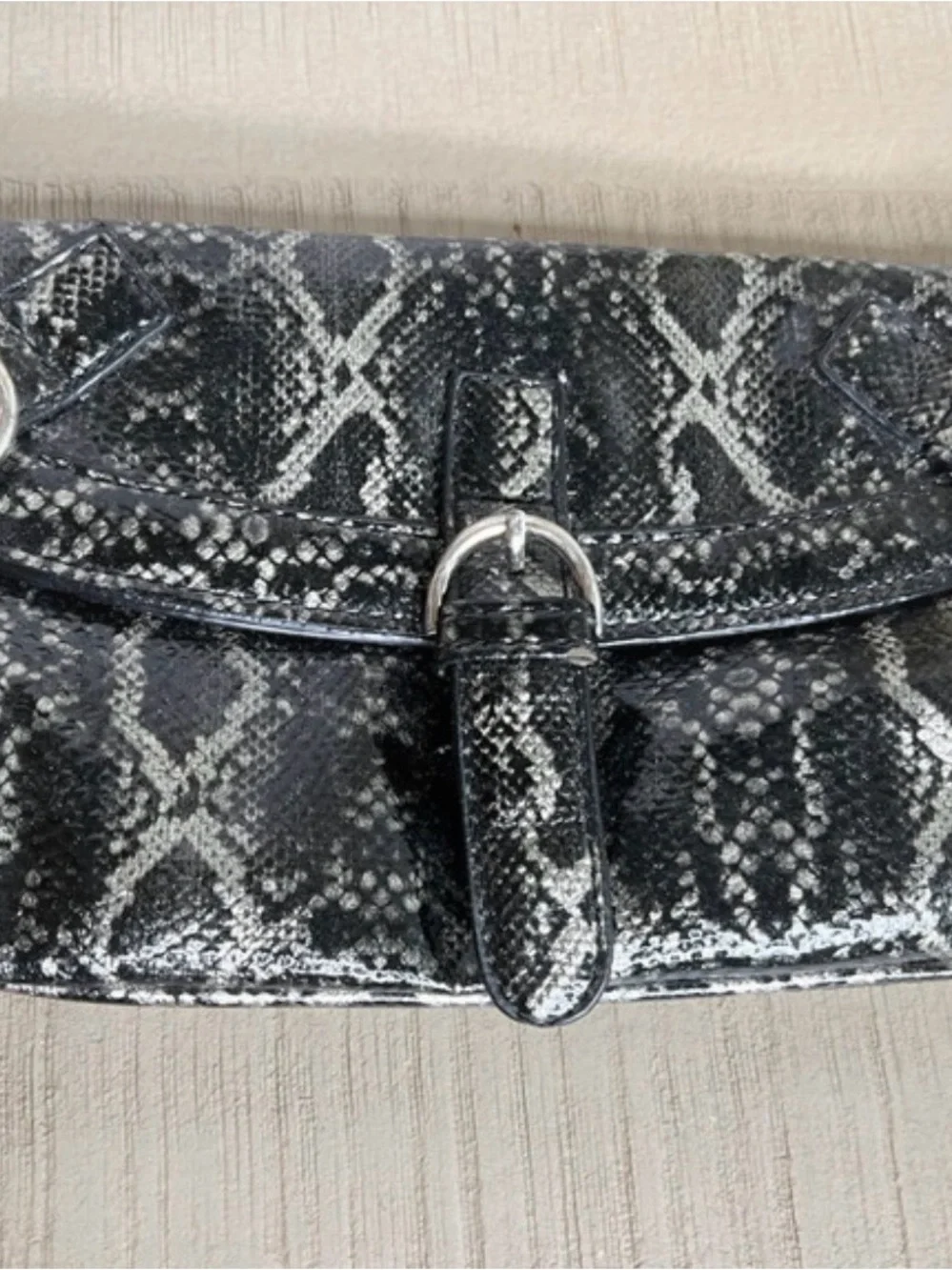 Sydney Love synthetic Snake skin wristlet